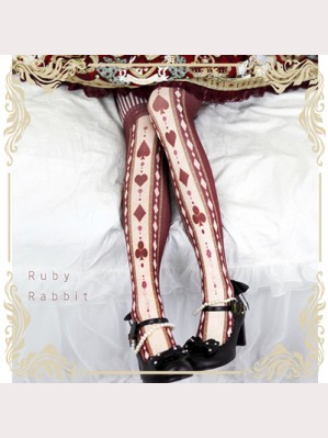Ruby Rabbit Poker Alice Lolita Style Tights (RR14)